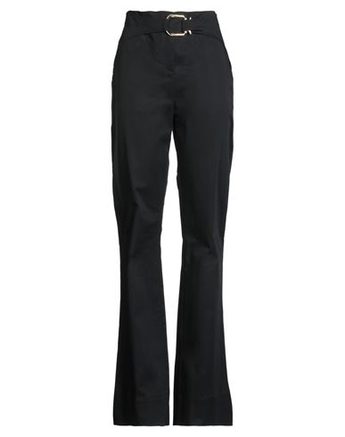Pinko Woman Pants Black Size 8 Cotton, Elastane