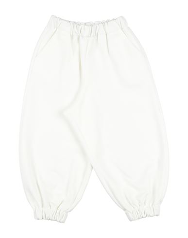 Simonetta Toddler Girl Pants Off White Size 4 Cotton In White