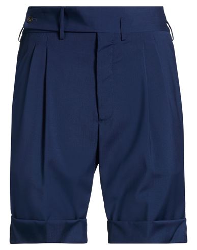 Gabriele Pasini Man Shorts & Bermuda Shorts Blue Size 32 Wool In Blue