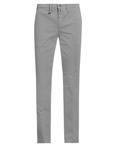 Barbati Man Pants Grey Size 28 Cotton, Elastane In Gold