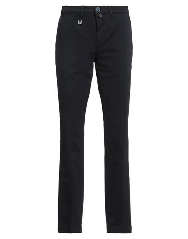 Barbati Man Pants Midnight Blue Size 40 Cotton, Elastane In Black