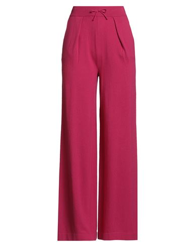 N.o.w. Andrea Rosati Cashmere N. O.w. Andrea Rosati Cashmere Woman Pants Fuchsia Size S Wool, Viscose, Cashmere, Nylon In Pink