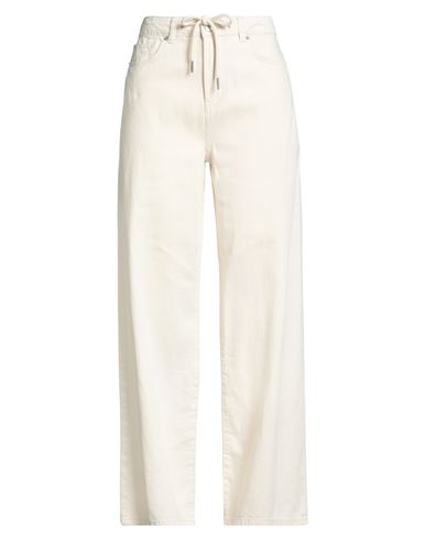 Only Blu Denim Woman Jeans White Size M-32l Cotton