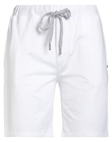 Fedeli Man Shorts & Bermuda Shorts White Size L Cotton