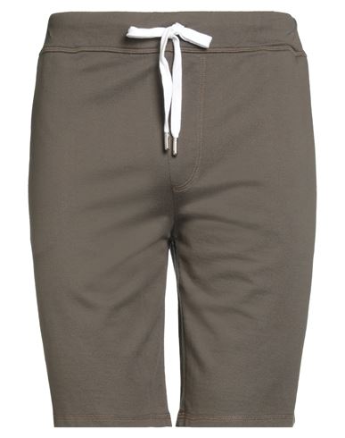 Fedeli Man Shorts & Bermuda Shorts Dark Green Size 3xl Cotton