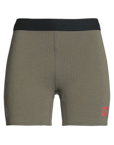 On X Pleasures X The Loop Woman Shorts & Bermuda Shorts Military Green Size M Recycled Polyester, Re In Neutral