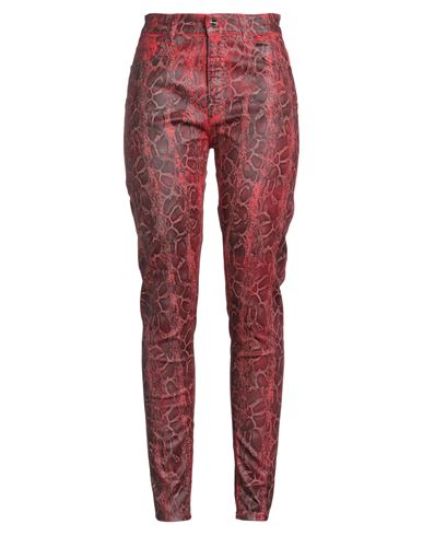 Blugirl Woman Pants Brick Size 6 Cotton, Elastane In Multi