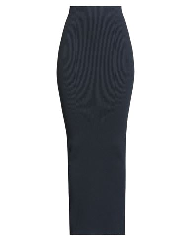 Max Mara Sfilata Woman Maxi Skirt Midnight Blue Size L Viscose, Polyester In Blue