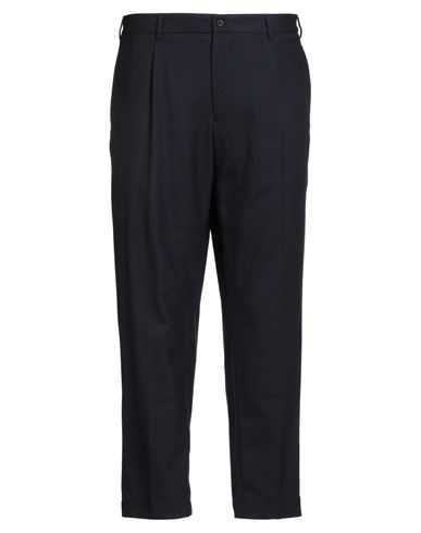 Santaniello Man Pants Midnight Blue Size 42 Wool, Polyester, Elastane
