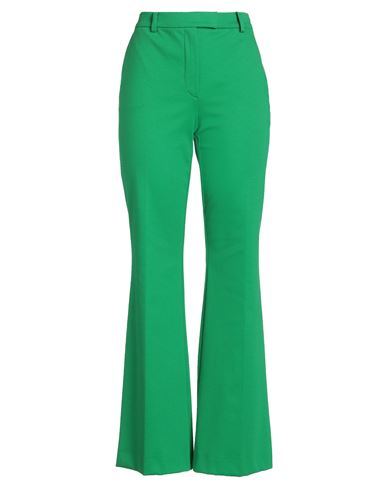 Luisa Spagnoli Woman Pants Green Size 14 Cotton, Polyamide, Elastane