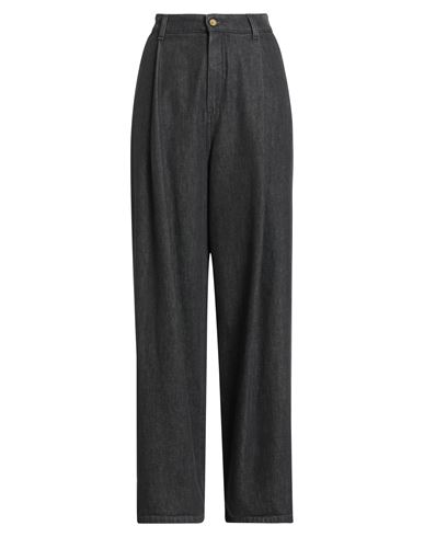 Alysi Woman Jeans Charcoal Size 29 Cotton In Black