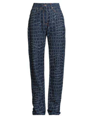 Msgm Woman Jeans Blue Size 10 Cotton In Blue