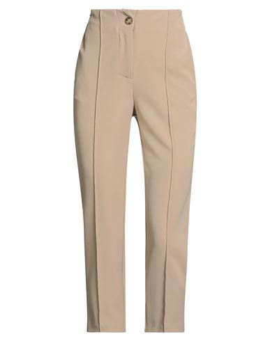 Alessia Santi Woman Pants Sand Size 2 Polyester, Viscose, Elastane In Neutral
