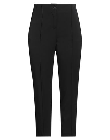 Alessia Santi Woman Pants Black Size 12 Polyester, Viscose, Elastane