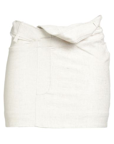 Jacquemus La Mini Jupe Bahia In Nude & Neutrals