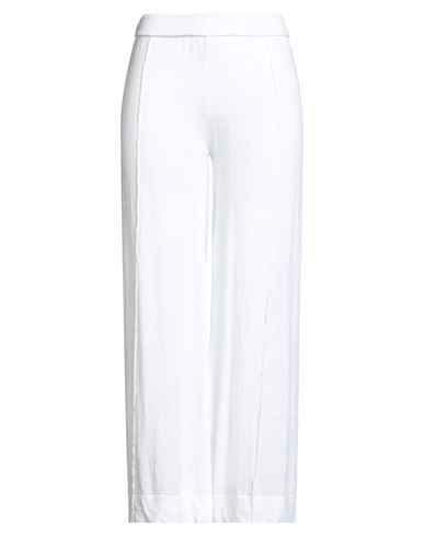 Daniele Fiesoli Collezione N_01 Woman Pants White Size M Linen, Cotton In White