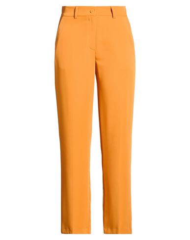 Skills & Genes Woman Pants Mandarin Size 6 Polyester, Elastane In Orange