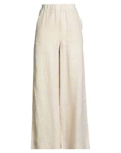 Daniele Fiesoli Collezione N_01 Woman Pants Beige Size L Linen In White