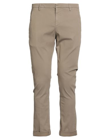 Dondup Man Pants Khaki Size 34 Cotton, Elastane In Neutral