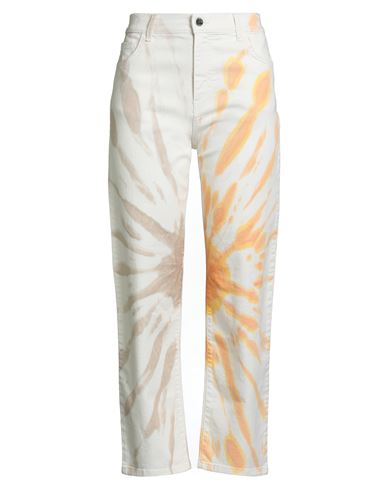 Beatrice B Beatrice .b Woman Jeans Cream Size 27 Cotton, Elastane In White