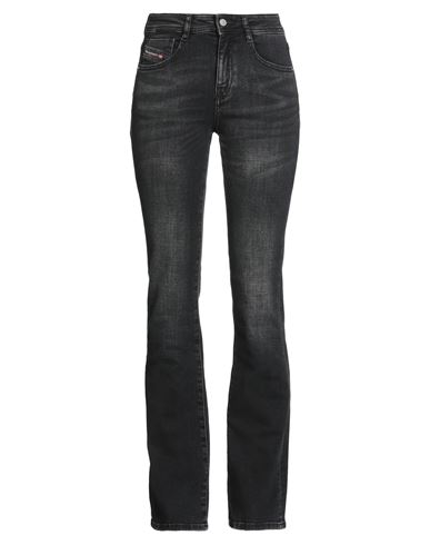 Diesel Woman Jeans Black Size 31w-32l Cotton, Elastomultiester, Elastane In Black