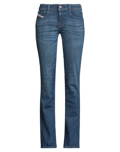 Diesel Woman Jeans Blue Size 30w-32l Cotton, Elastomultiester, Elastane In Blue