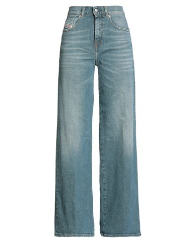 Diesel Woman Jeans Blue Size 31w-32l Cotton, Elastane In Blue