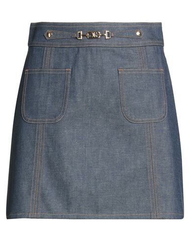 Celine Woman Denim Skirt Blue Size 28 Cotton