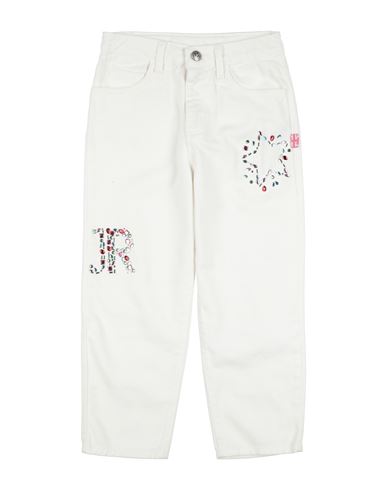John Richmond Babies'  Toddler Girl Jeans White Size 6 Cotton
