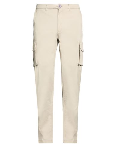Fred Mello Man Pants Beige Size 36 Cotton, Elastane