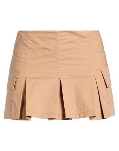 Haveone Woman Shorts & Bermuda Shorts Light Brown Size M Cotton