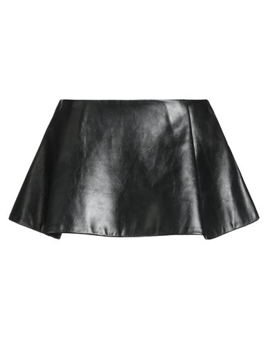 Khaite Woman Mini Skirt Black Size 6 Lambskin