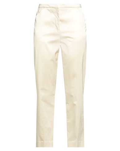 Totême Toteme Woman Pants Ivory Size 6 Cotton, Viscose, Elastane In White