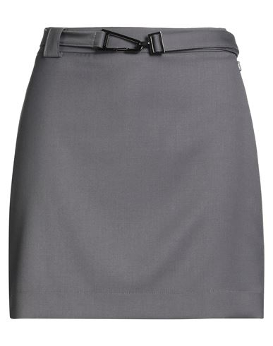 Patrizia Pepe Woman Mini Skirt Grey Size 8 Polyester, Viscose, Elastane In Gray