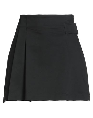 Lis Lareida Woman Mini Skirt Black Size 8 Cotton, Polyurethane