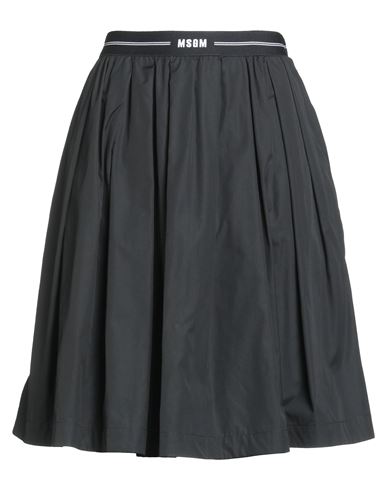 Msgm Woman Mini Skirt Black Size 4 Cotton