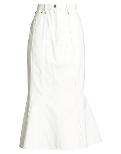 Safiyaa Woman Maxi Skirt Ivory Size 10 Cotton In White