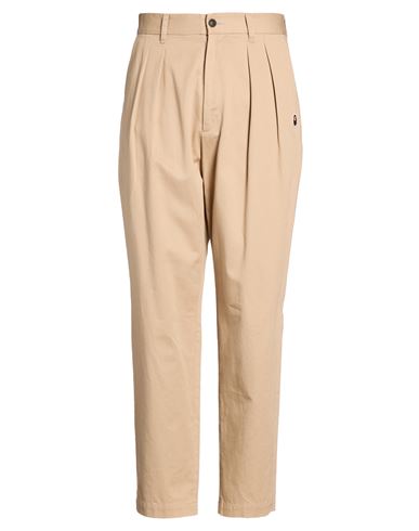 A Bathing Ape Man Pants Sand Size Xl Cotton In Neutral