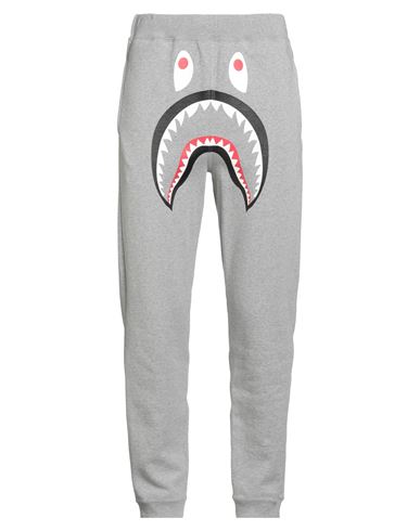 A Bathing Ape Man Pants Grey Size Xl Cotton In Gray