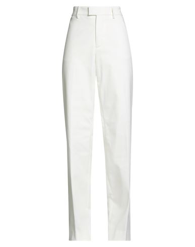 Berwich Woman Pants Off White Size 10 Cotton, Elastane