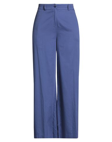 Alessia Santi Woman Pants Blue Size 10 Cotton