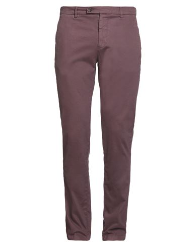 Berwich Man Pants Mauve Size 40 Cotton, Elastane In Purple