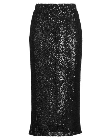 Weekend Max Mara Woman Midi Skirt Black Size S Polyester, Elastane In Black