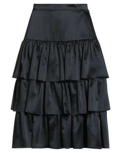 Valentino Garavani Woman Midi Skirt Black Size 6 Acetate