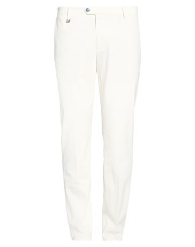 Barbati Man Pants Off White Size 38 Cotton, Elastane