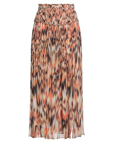 Isabel Marant Woman Maxi Skirt Orange Size 6 Silk