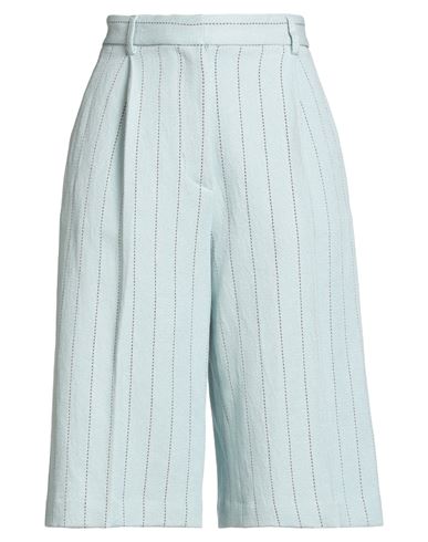 Paul & Joe Woman Shorts & Bermuda Shorts Sky Blue Size 10 Cotton, Linen