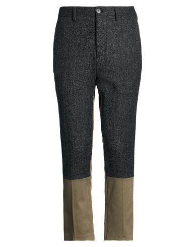 Brian Dales Man Pants Military Green Size 36 Cotton, Elastane In Black