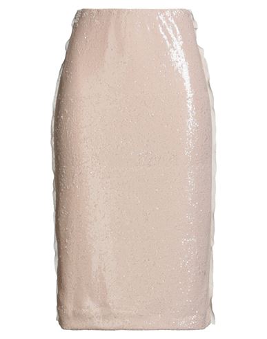 Nude Woman Midi Skirt Blush Size 6 Polyester, Polyamide In Neutral