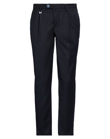 Barbati Man Pants Midnight Blue Size 30 Polyester, Viscose, Elastane In Black